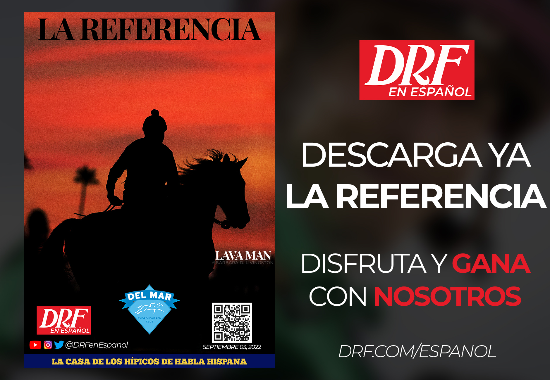 Gana en DEL MAR «Pacific Classic Day» con La Referencia, Septiembre 3