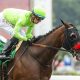 Ceiling Crusher and jockey Juan Hernandez win the $150,000 Melair Stakes Sunday, May 28, 2023 at Santa Anita Park, Arcadia, CA. Benoit Photo