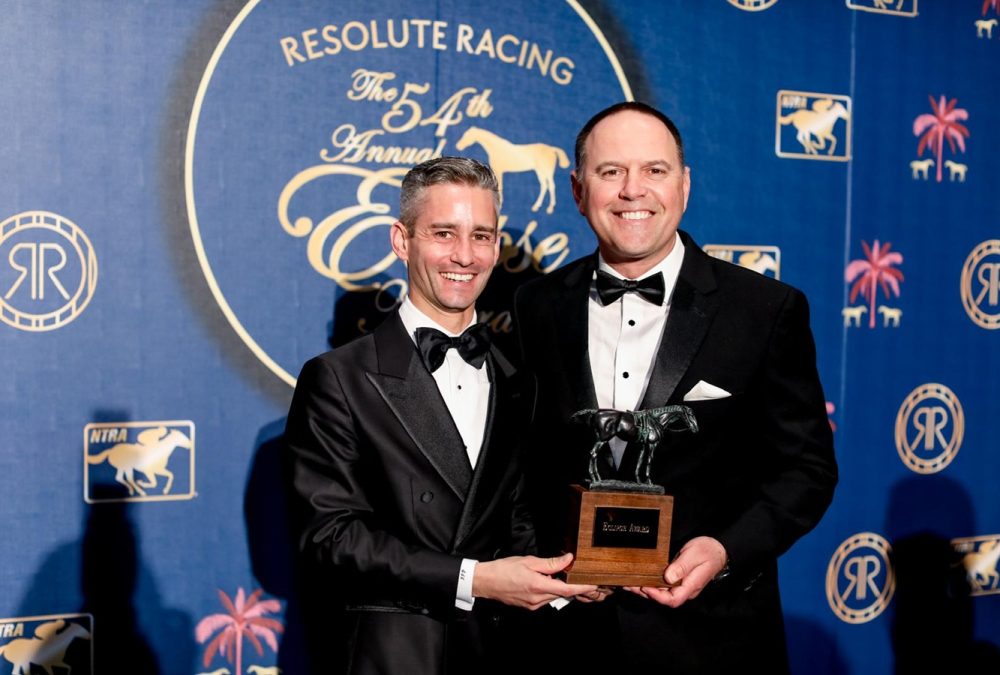 Flavien Prat y Chad Brown - Eclipse Awards - Foto Sara Kauss/NTRA