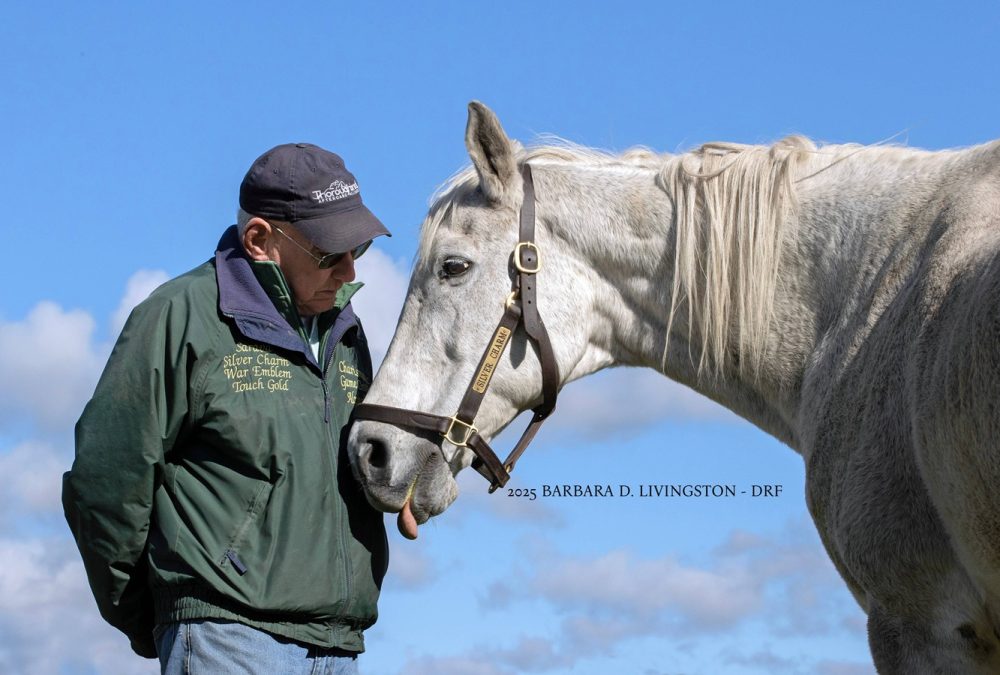 Silver Charm & Michael Blowen - Barbara D. Livingston - Daily Racing Form