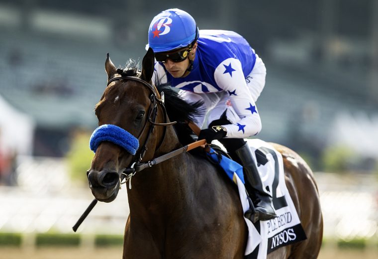 Nysos / Triple Bend Stakes Gr III / Santa Anita Park, Arcadia, CA. / Benoit Photo.