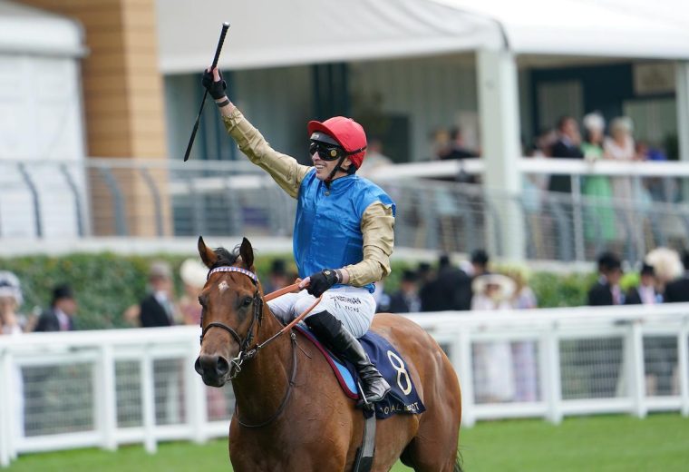 Lazzat after winning the Queen Elizabeth II Jubilee Stakes (credit: Megan Coggin-Ascot Media)