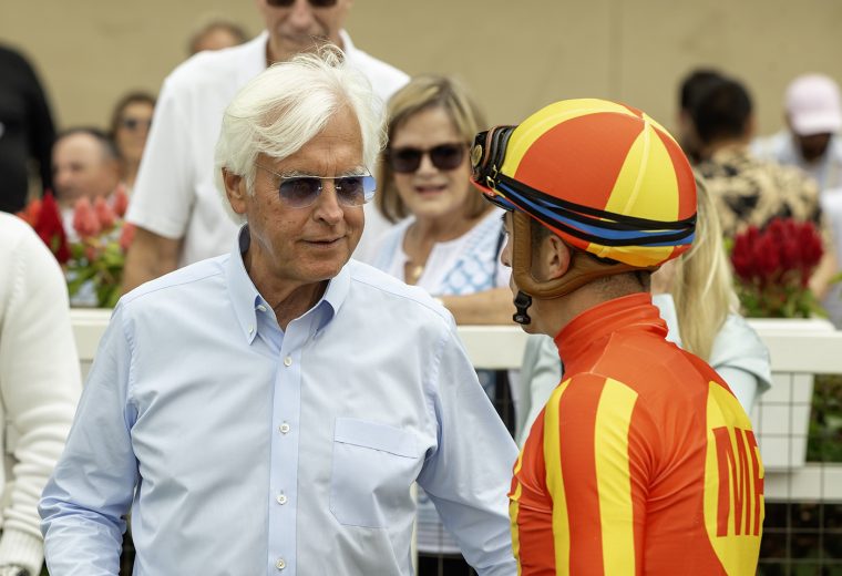 Bob Baffert Y Juan Hernandez en Del Mar - Benoit Photo