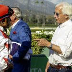 Juan Hernandez y Bob Baffert - Benoit Photo - Santa Anita Park