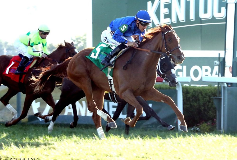 QUIET STREET - Untapable Stakes - Coady Photo - Kentucky Downs - Keely Morales