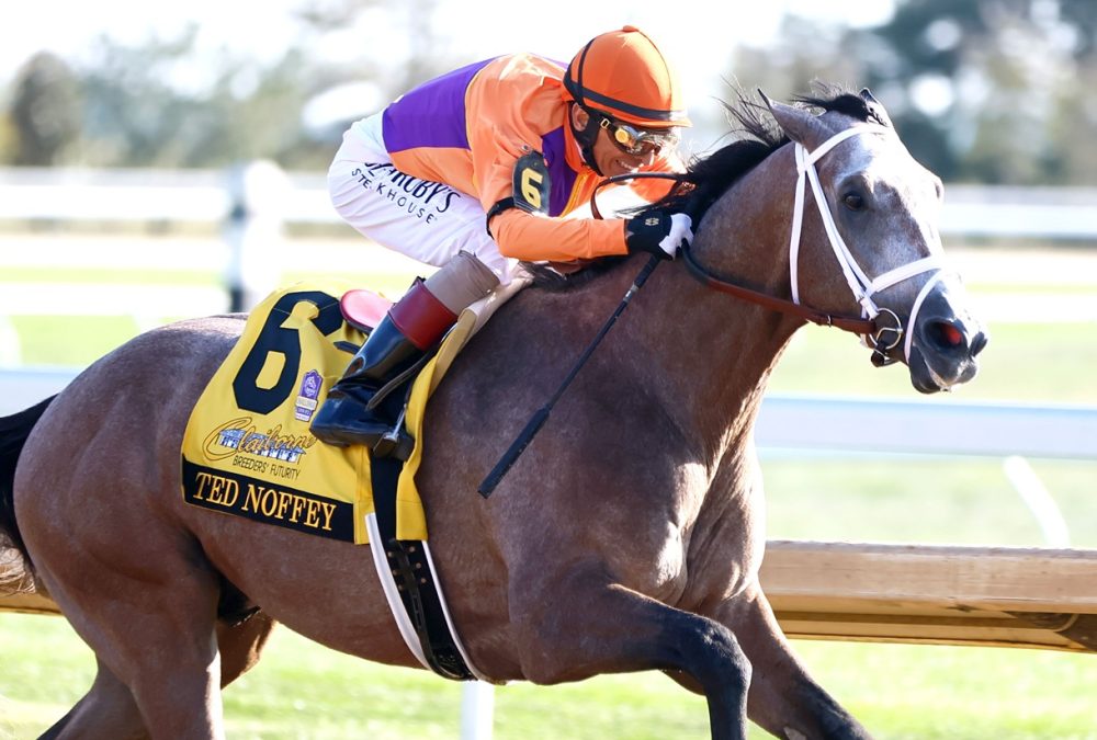 TED NOFFEY - The Claiborne Breeders' Futurity G1 - Keeneland - Cathy Allinikov - Coady Media