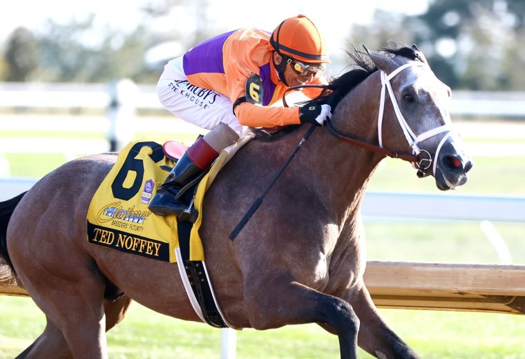 TED NOFFEY - The Claiborne Breeders' Futurity G1 - Keeneland - Cathy Allinikov - Coady Media