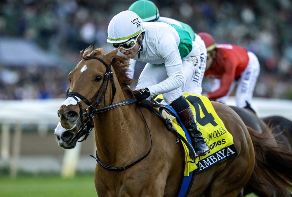 Ambaya - the Grade I, $300,000 American Oaks - Santa Anita Park, Arcadia CA. - © BENOIT PHOTO