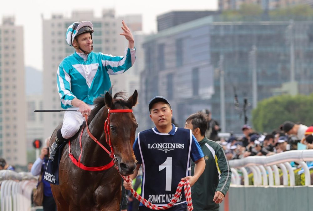 Romantic Warrior and James McDonald - Hong Cup Cup G1 – Credit Hong Kong Jockey Club