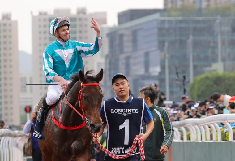 Romantic Warrior and James McDonald - Hong Cup Cup G1 – Credit Hong Kong Jockey Club