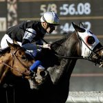 Gratefully – Wishing Well Stakes – Benoit Photo – Santa Anita Park