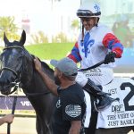 Javier Castellano - The Very One Stakes - Lauren King / Coglianese Photo