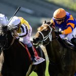 Sumter and jockey Mike Smith – G3 $100,000 San Simeon Stakes – Santa Anita Park – © BENOIT PHOTO