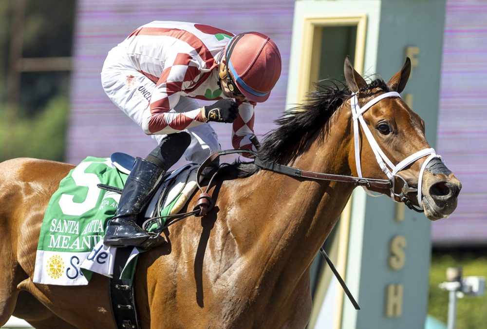 Meaning – Santa Anita Oaks G2 – Benoit Photo – California