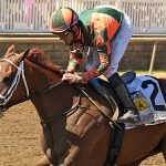 The Miss Preakness Stakes PEACH TIE - Photo: Jeffrey Snyder / The Maryland Jockey Club