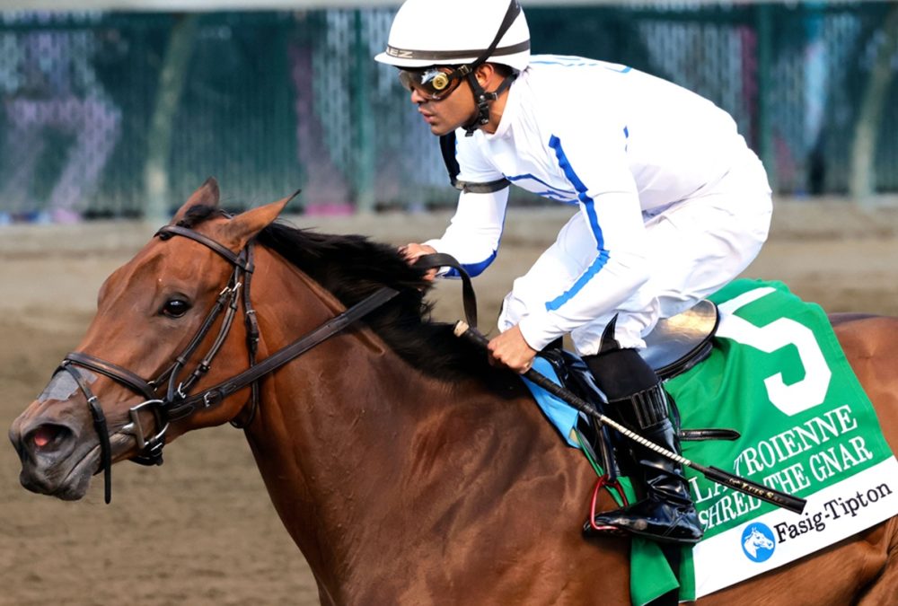 SHRED THE GNAR - The Fasig-Tipton La Troienne G1 - Churchill Downs - Christine Hayden Coady Media