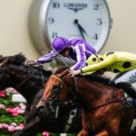 Bow Echo (near) wins the St James's Palace Stakes (credit: Megan Rose Photography)
